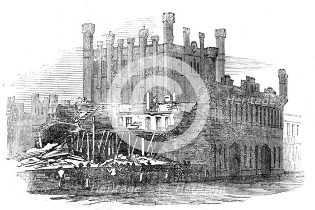 Accident at the Castle Mills, Sheffield, 1854. Creator: Unknown.