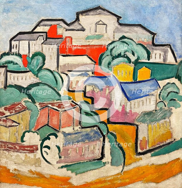 Cityscape, c1912. Creator: Rozanova, Olga Vladimirovna (1886-1918).