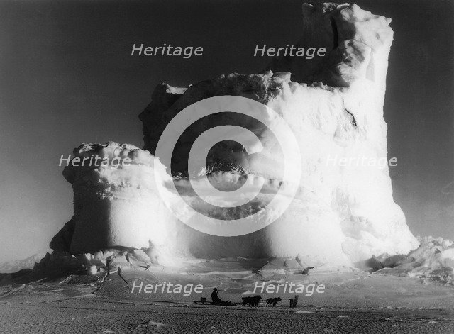 Ice castle, Antarctica, c1911. Artist: Herbert Ponting