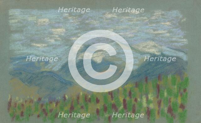 Hillside landscape, 1935-1944. Creator: Arnold Peter Weisz-Kubincan.