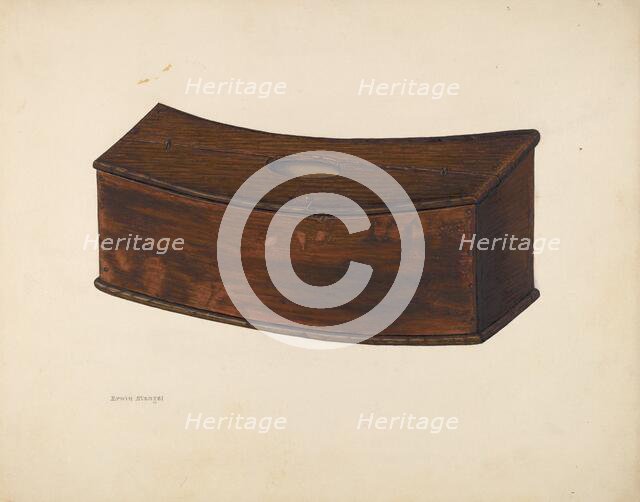 Wooden Cutlery Box, c. 1942. Creator: Erwin Stenzel.