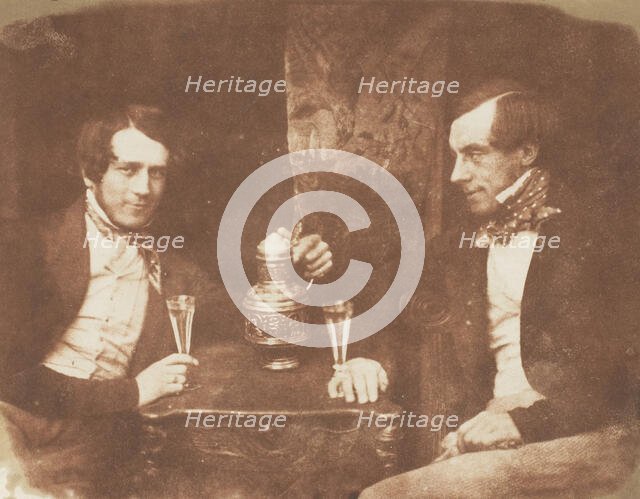Sir James Young Simpson & Wainhouse (or Muirhouse), 1843-47. Creators: David Octavius Hill, Robert Adamson, Hill & Adamson.
