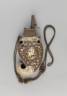 Powder Flask, Germany, c. 1620/30. Creator: Unknown.