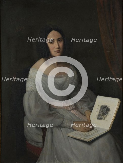 Portrait of Clara Wieck-Schumann (1819-1896).