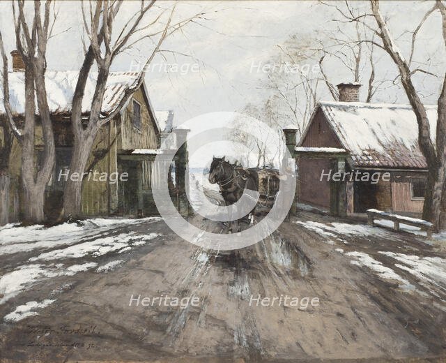 At the City Toll Gate, 1892. Creator: Victor Forssell.