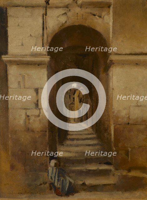 Ruelle à Rome, between 1859 and 1864. Creator: Jean Jacques Henner.