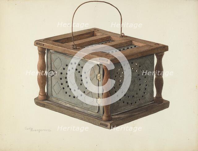 Foot Warmer, 1939. Creator: Carl Buergerniss.