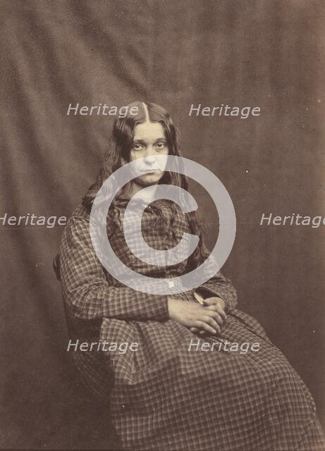 Woman, Surrey County Asylum, c. 1855. Creator: Dr Hugh Welch Diamond.