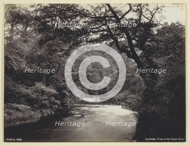 Ivy Bridge, View on the Prysor River, 1860/94. Creator: Francis Bedford.