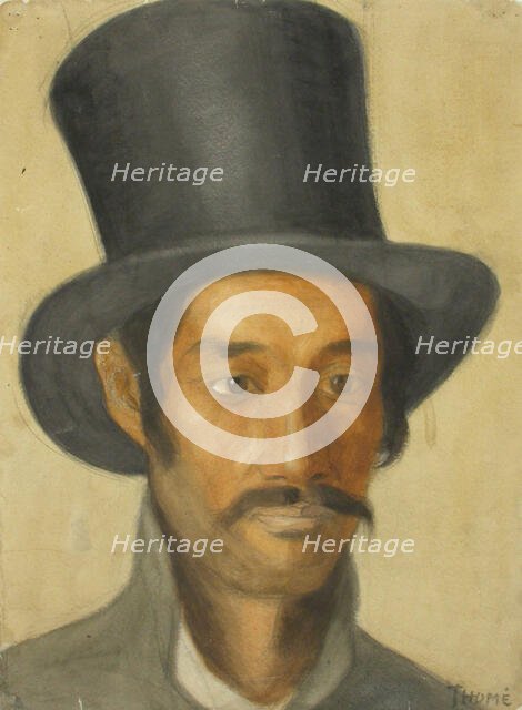 A man in a top hat, c1910s. Creator: Verner Thome.