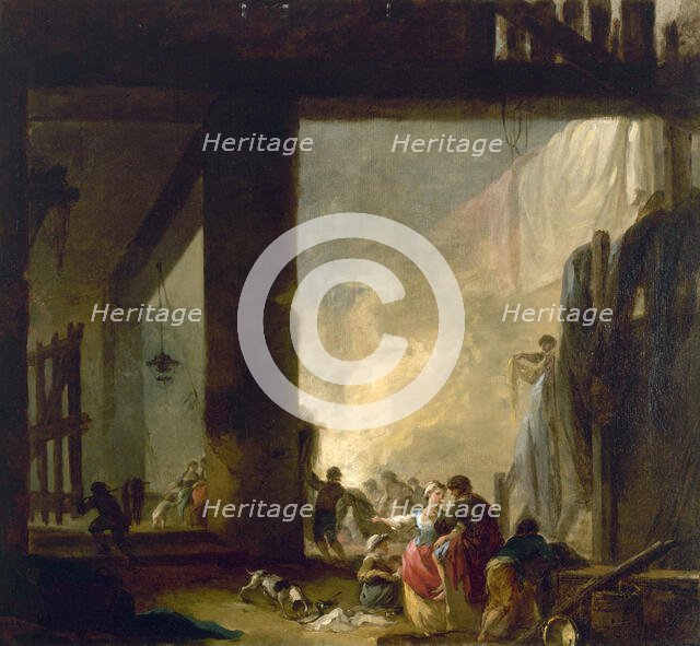 La Blanchisserie, between 1758 and 1759. Creator: Hubert Robert.