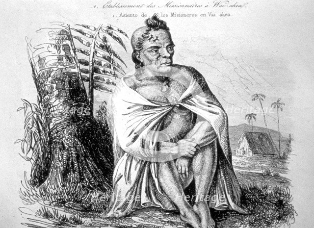 Chief, Hawaii, 19th century. Artist: Ellis