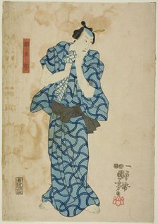 The actor Ichikawa Danjuro VIII as Tsunagoro, 1847. Creator: Utagawa Kuniyoshi.