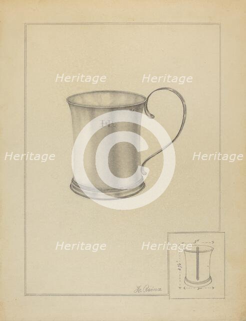 Silver Mug, c. 1936. Creator: Horace Reina.