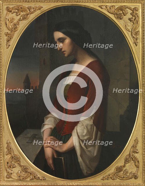 Pia de' Tolomei, 1853-1855. Creator: Rizzi, Lorenzo (1830-1885).