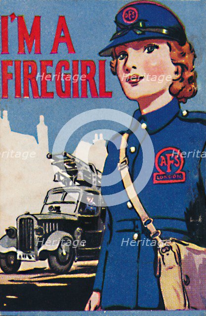 'I'm A Firegirl', 1940. Creator: Unknown.