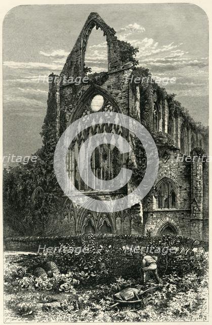 'West Front of Tintern Abbey', c1870.