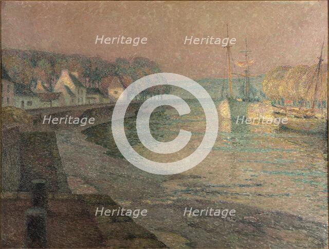 Le Port, Landerneau, 1914. Creator: Le Sidaner, Henri (1862-1939).