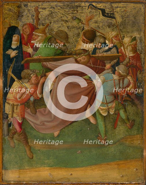 Christ Carrying the Cross, 1420/25. Creator: Master of the Worcester Carrying of the Cross.