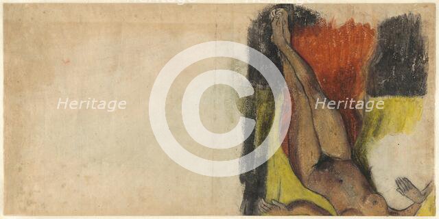 Study for Aita tamari vahine Judith te parari [verso], c. 1894. Creator: Paul Gauguin.