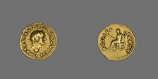 Aureus (Coin) Portraying Emperor Vespasian, 70. Creator: Unknown.
