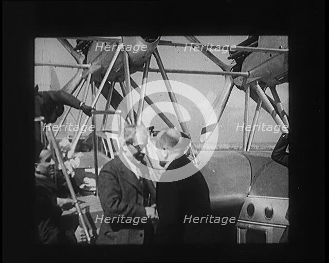 Newsreel Scenes of British Prime Minister Ramsay MacDonald Meeting Benito Mussolini (Il Duce), 1931. Creator: British Pathe Ltd.