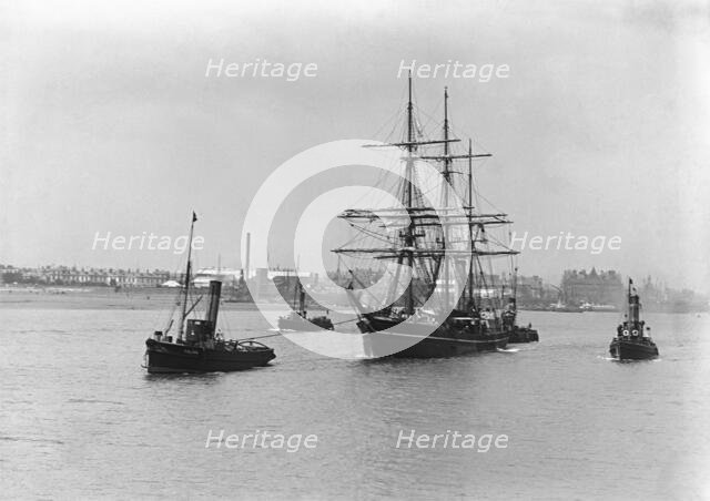 Terra Nova leaving Cardiff, 15 June, 1910. Creator: Unknown.