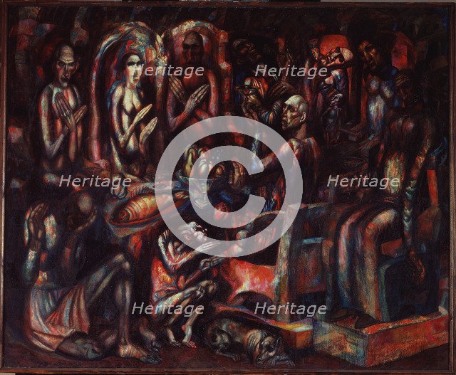 Feast of the Kings, 1913. Artist: Filonov, Pavel Nikolayevich (1883-1941)