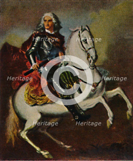 'August der Starke 1670-1733. - Gemälde von Silvestre', 1934. Creator: Unknown.