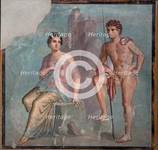 Io and Argus, 1st H. 1st cen. AD. Creator: Roman-Pompeian wall painting.