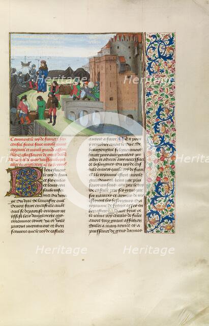 King Charles VI of France Preparing for War with England, c1380s; about 1480-1483. Creator: Master of the Getty Froissart.