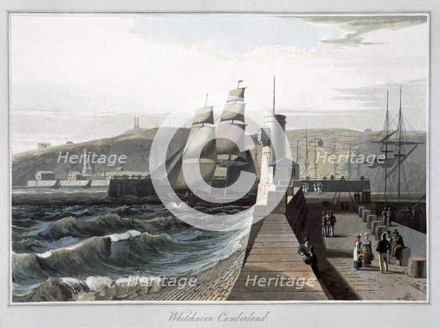 'Whitehaven, Cumberland', 1814-1825. Artist: William Daniell