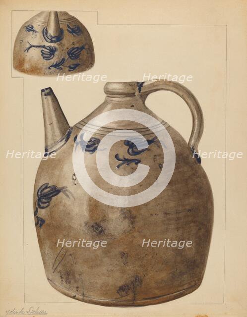 Water Jug, c. 1937. Creator: Yolande Delasser.