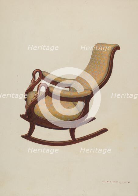 Rocking Chair, c. 1938. Creator: John R. Towers.