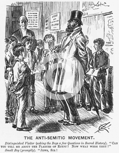 'The Anti-Semitic Movement', 1881. Artist: Unknown