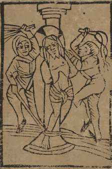 The Flagellation (Schr. 308c), 15th century., 15th century. Creator: Anon.