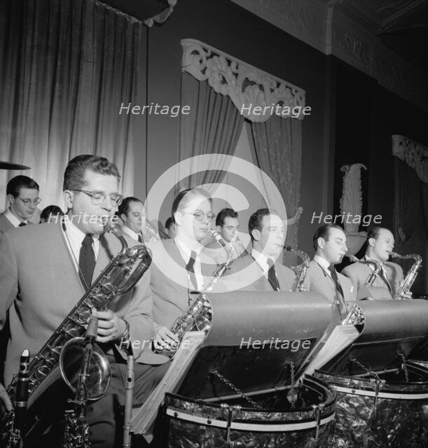 Portrait of (Robert) Dean Kincaide, Bill Ainsworth, Ray Beller, Peanuts Hucko...N.Y., ca. Jan. 1947. Creator: William Paul Gottlieb.
