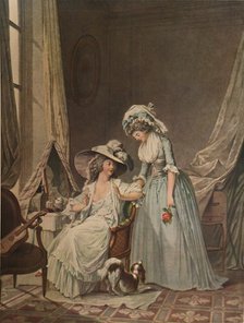 'L'Aveu Difficile', (Difficult Confession), 1787, (1913). Artist: Jean Francois Janinet.