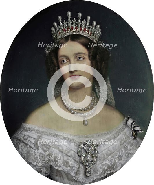 Elizabeth (1801-1873), Queen of Prussia, born Princess of Bavaria, early-mid 19th century. Creator: Joseph Karl Stieler.