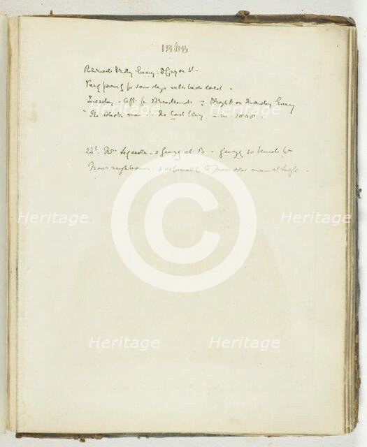 Untitled [page of text relating to Broadlands], 1868. Creator: Georgina Cowper.