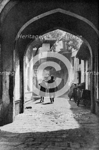 The bazaar of Lucknow, India, c1930s. Artist: Unknown