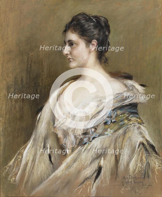 Portrait of Duchess Maria Immakulata of Württemberg, Archduchess of Austria (1878-1968). Creator: Dahmen, Amelie (1866-1941).