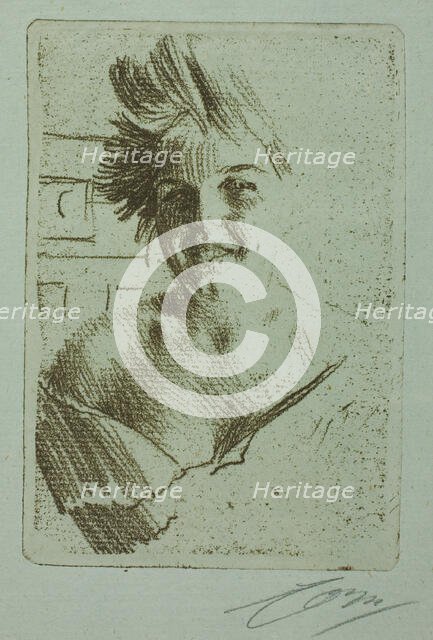 Laughing Model I, 1898. Creator: Anders Leonard Zorn.