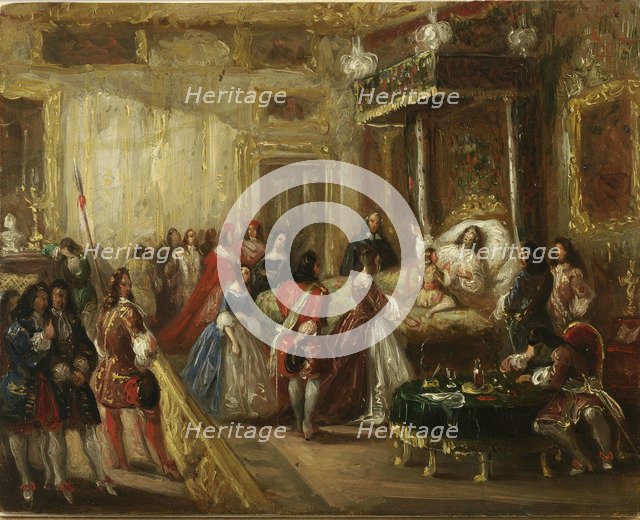 The death of Louis XIV in Versailles.