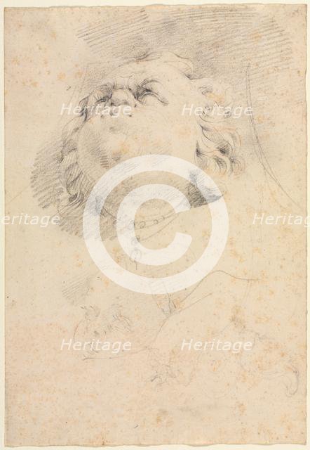 Sketch of a Heads after Giambologna's Neptune Fountain, c. 1654. Creator: Christophe Veyrier (French, 1637-1689), attributed to ; Pierre Puget (French, 1620-1694), attributed to.