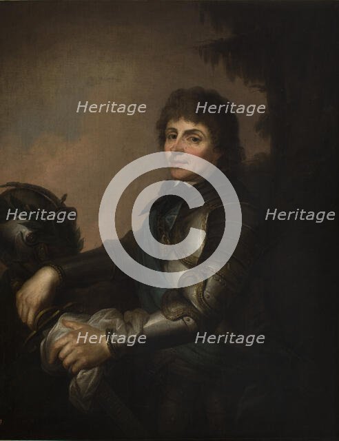 Portrait of Tadeusz Kosciuszko (1746-1817) in Armour-Copy, between 1780-1800. Creator: Jozef Grassi.