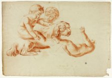 Three Putti Playing with Dog, n.d. Creator: Unknown.