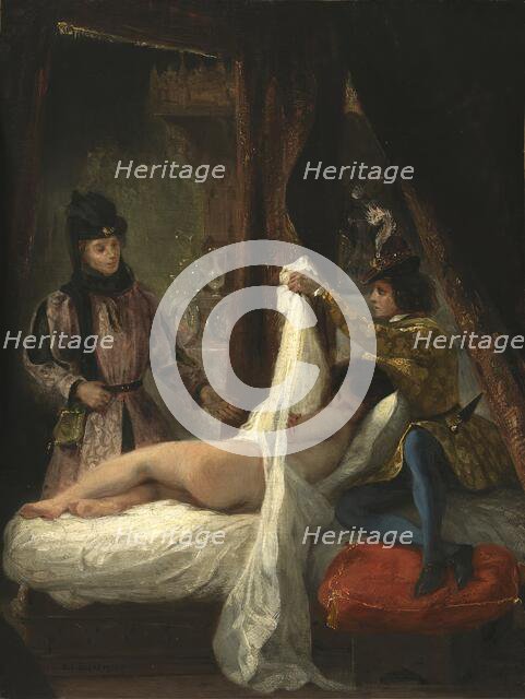 The Duke of Orleans showing his Lover, 1825. Creator: Eugene Delacroix.