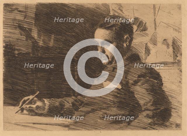 Lawyer Wade, 1890. Creator: Anders Leonard Zorn.