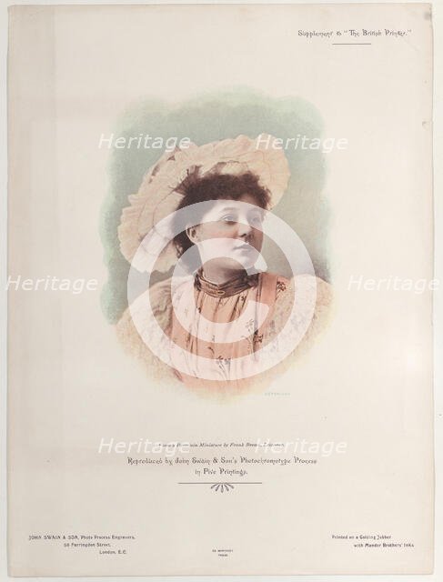 Advertisement for John Swain & Son, Photo Process Engravers in "The British Printe..., 19th century. Creator: Anon.